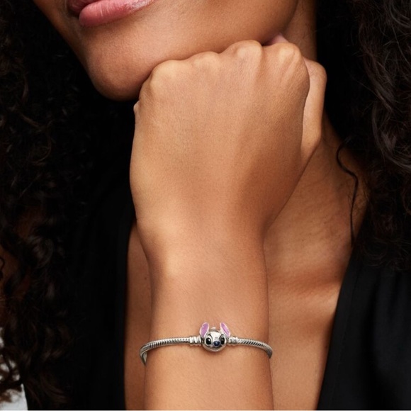 NEW Pandora Disney Stitch Snake Chain Bracelet Sterling silver - Picture 3 of 7